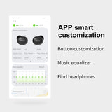 QCY T4 TWS Bluetooth V5.0 Sports Wireless Earphones APP customization 3D Stereo Earbuds Mini in Ear Dual Microphone